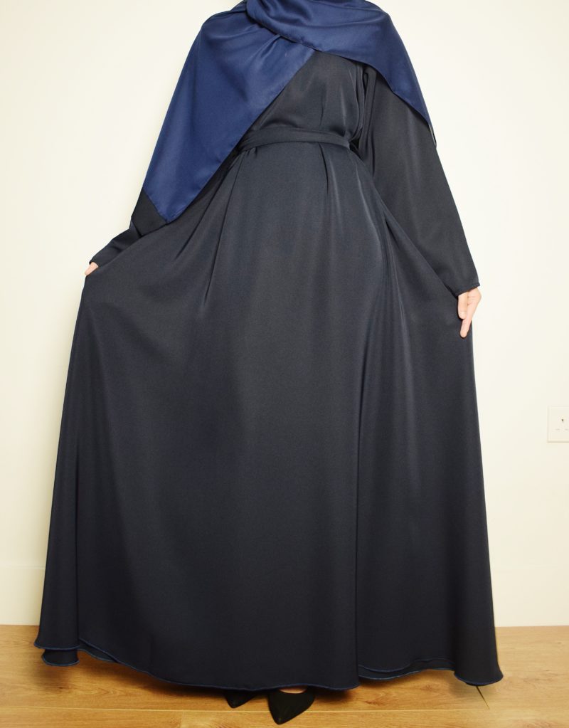 Navy Blue  Flow Abaya